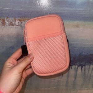 Pink Mesh Pocket Pouch for Tumblers